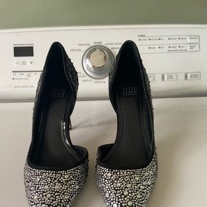 White House black market rhinestone heels size 6m.